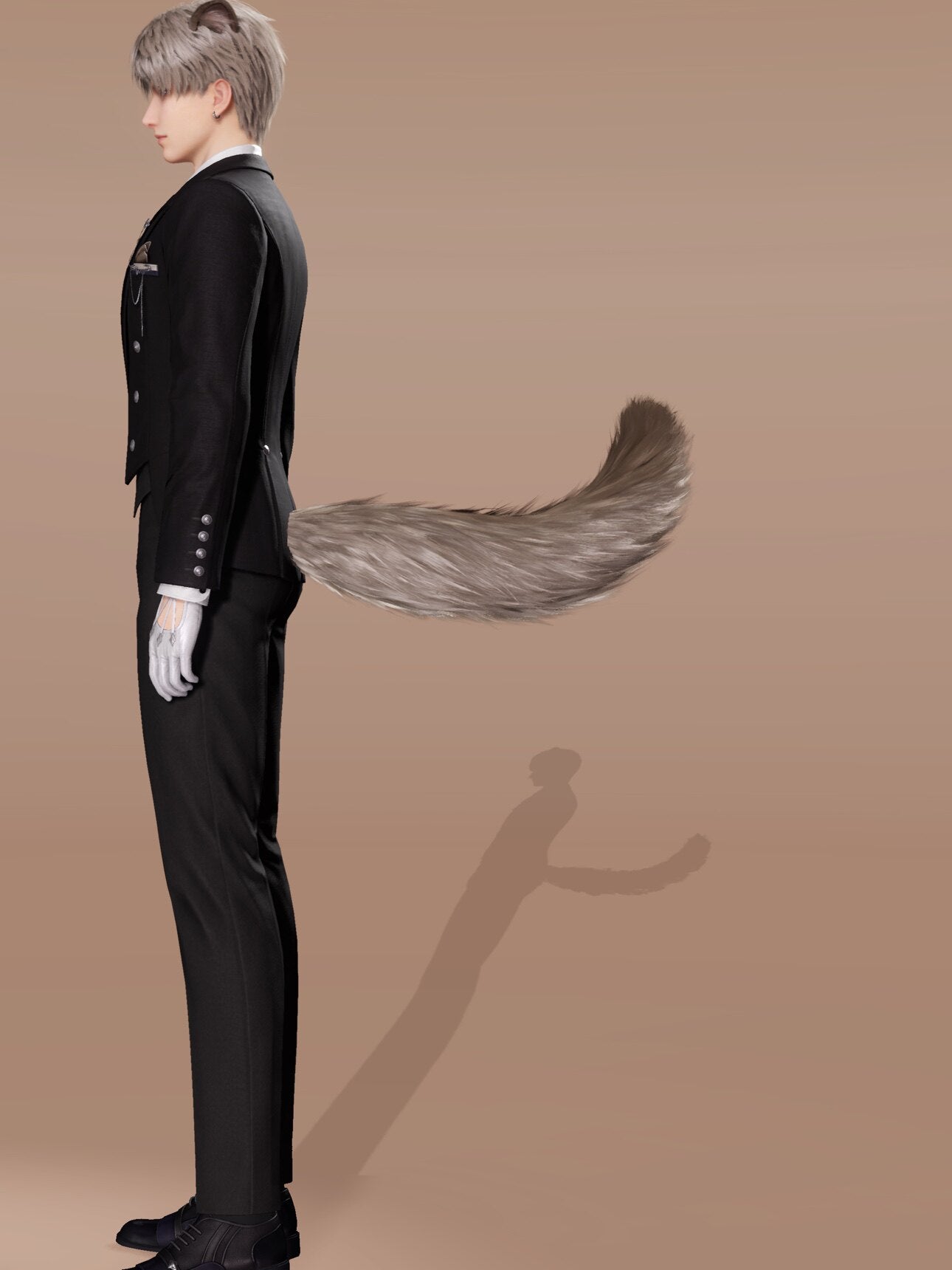 Ayu 75cm BJD cat ears and tail