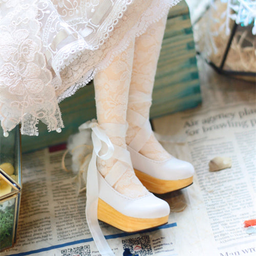 XiaoShi 1/4 1/3 Strappy wooden-soled BJD shoes代购