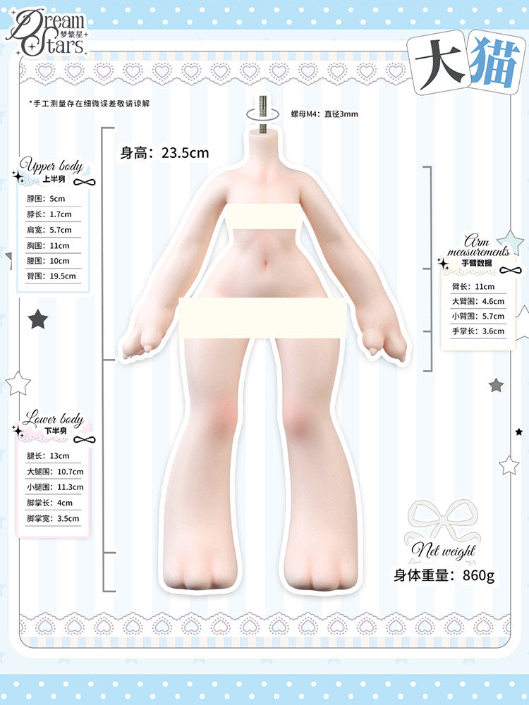DreamStar 1/6 Silicone body