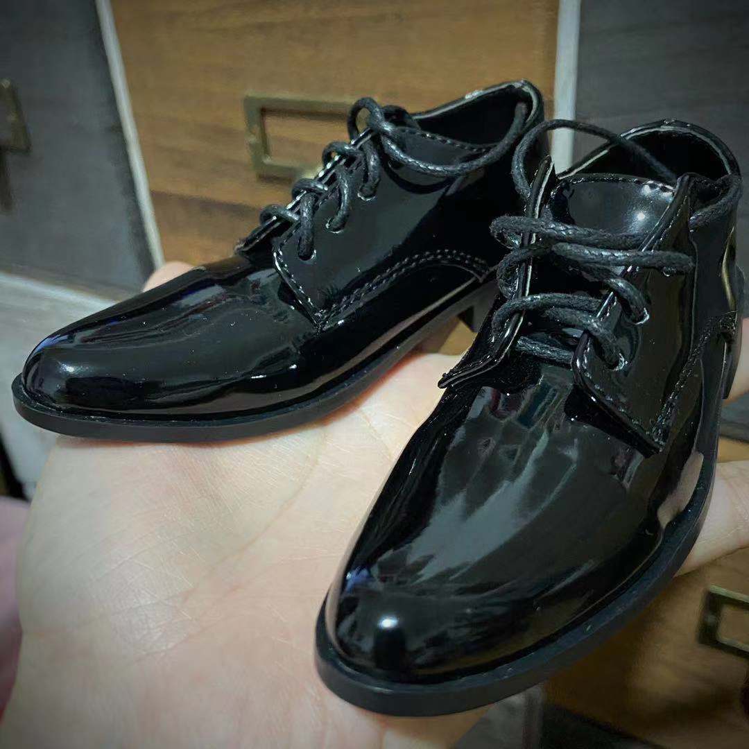 ShuiShui 1/4 1/3 70cm 75cm Shiny black leather shoes BJD shoes代购