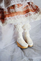 XiaoShi 1/4 1/3 Strappy wooden-soled BJD shoes代购