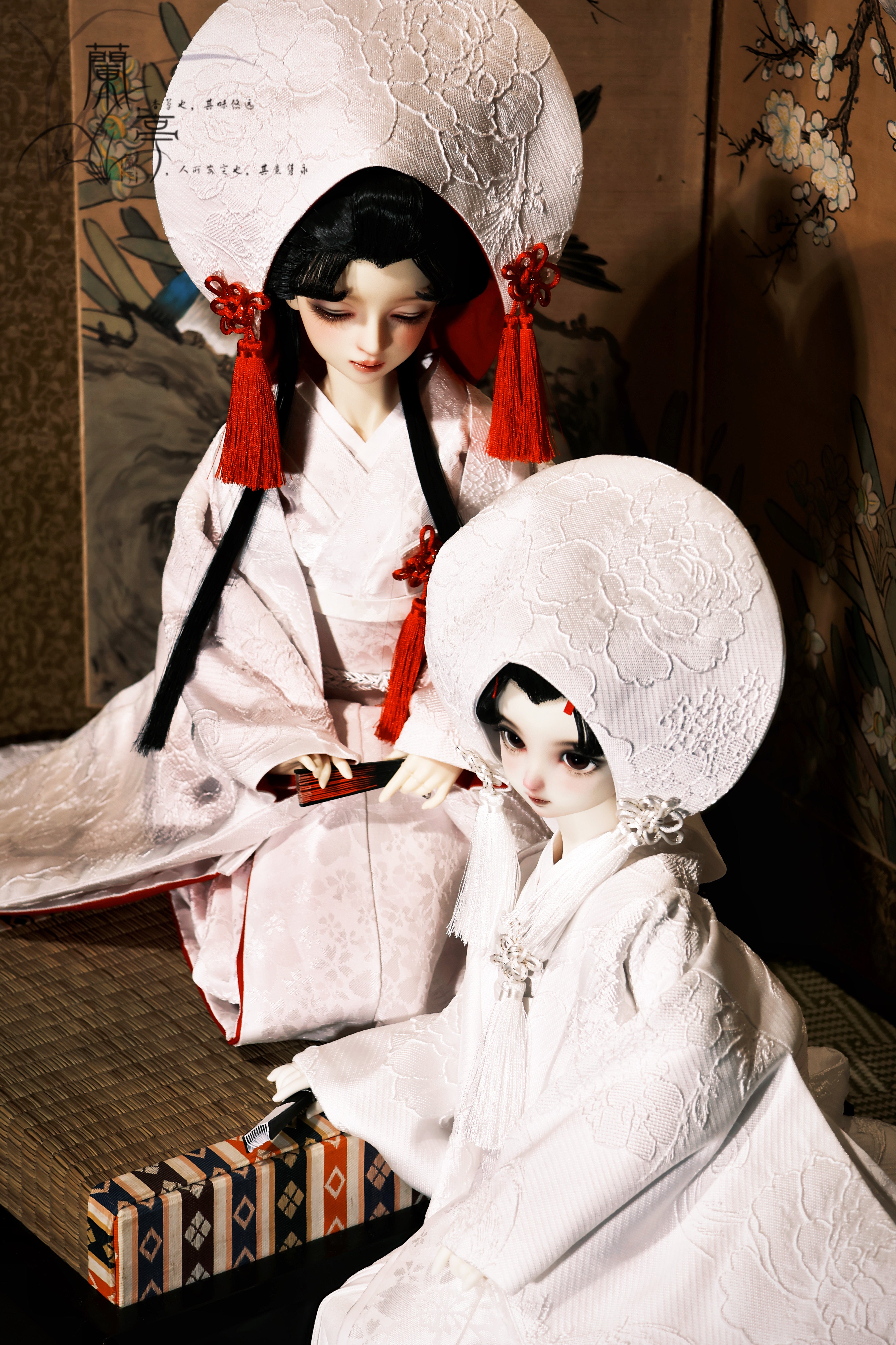LanTingJiMeng 1/4 1/3 68cm-75cm uncles Kimono Floral and foliage patterns BJD clothing
