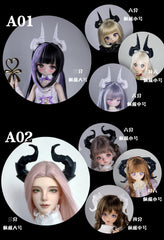 ForestDoll 1/6 1/4 1/3 BJD Demon Horns