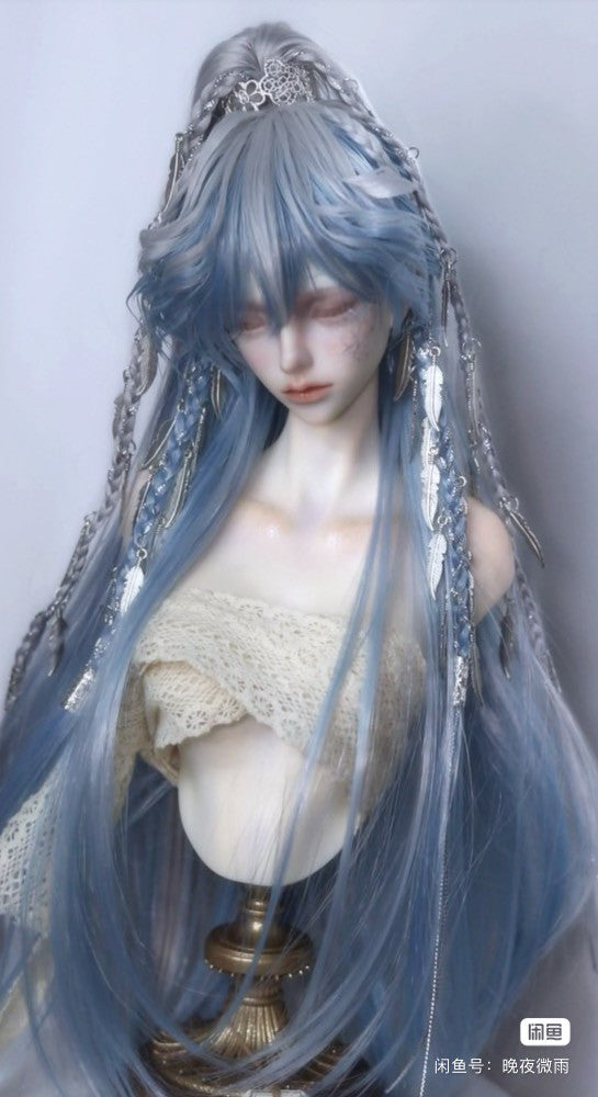 Night Rain 1/3 uncle blue long BJD wig代购