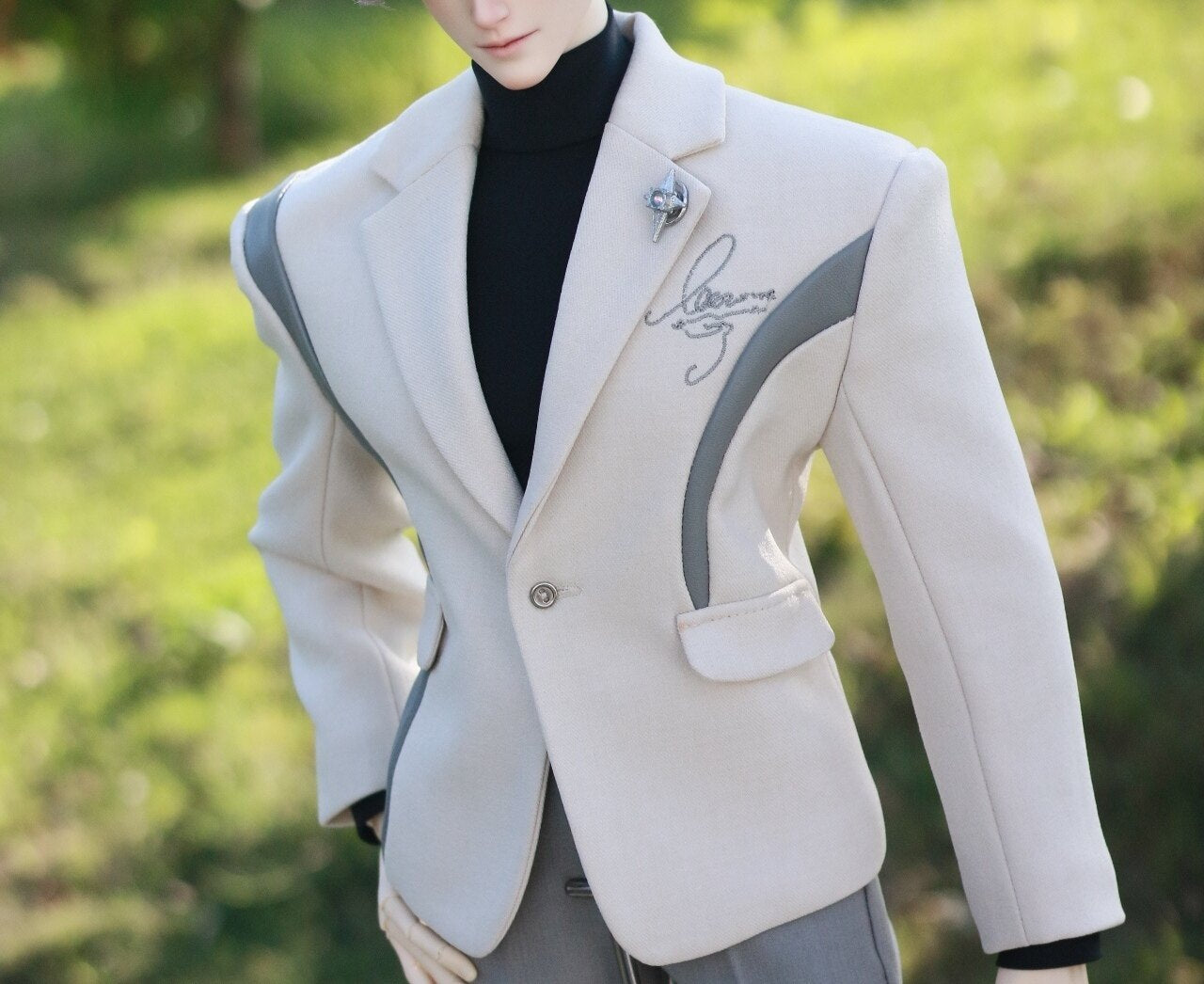 Xavier cos Silver Light Carving 75cm 77cm BJD outfits