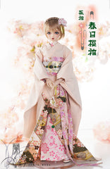 LanTingJiMeng 1/4 1/3 68cm-75cm uncles Kimono Cherry Blossom BJD clothing