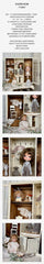 Miniature Dollhouse 1/3 1/4 1/6 Vintage-Style BJD Storage Cabinet DIY