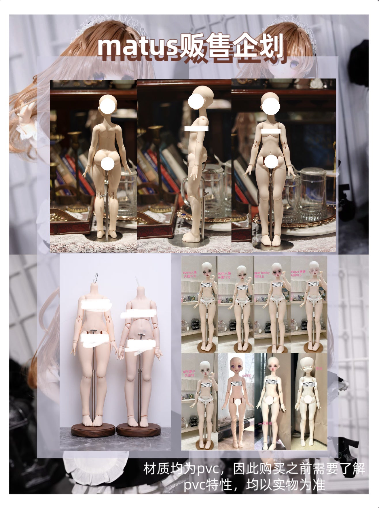 SSpine 1/4 BJD full set Matus
