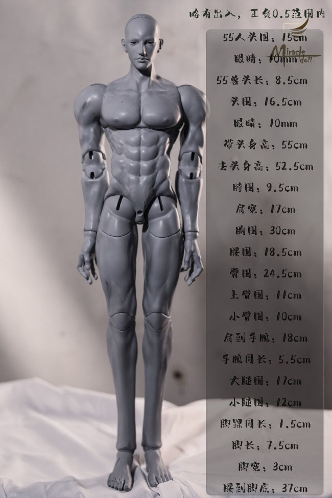 MiracleDoll 55cm 78cm 85cm BJD head nude doll SongQue & Mr. Dog