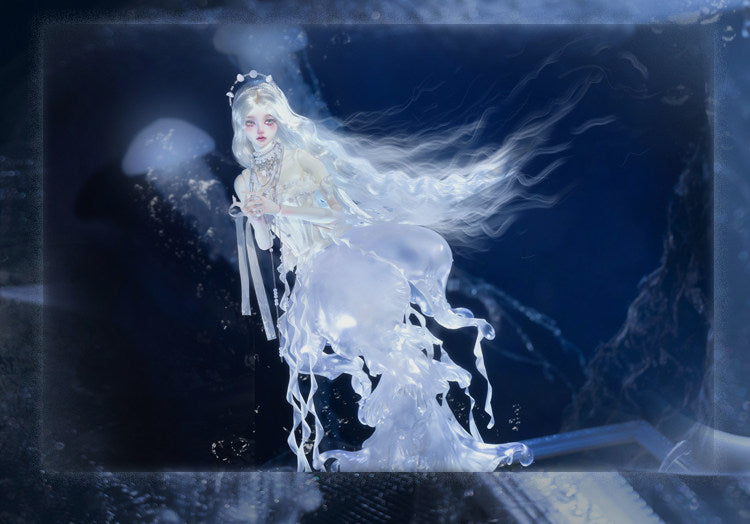 DollZone 1/4 BJD Jellyfish nude doll full set YueXi