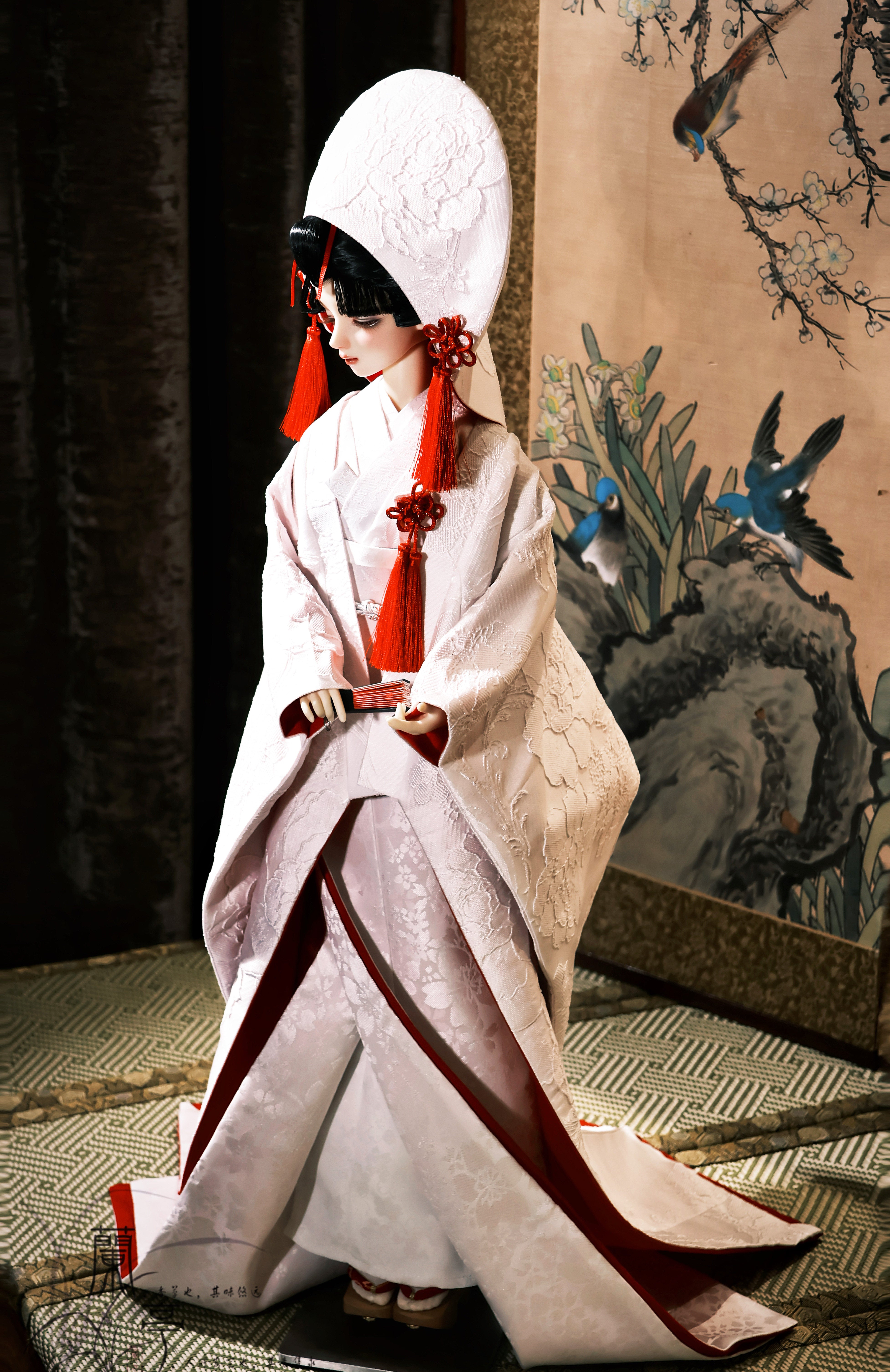 LanTingJiMeng 1/4 1/3 68cm-75cm uncles Kimono Floral and foliage patterns BJD clothing
