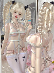 Minimalism 1/4 1/3 Bondage Strap Lingerie Set BJD clothing