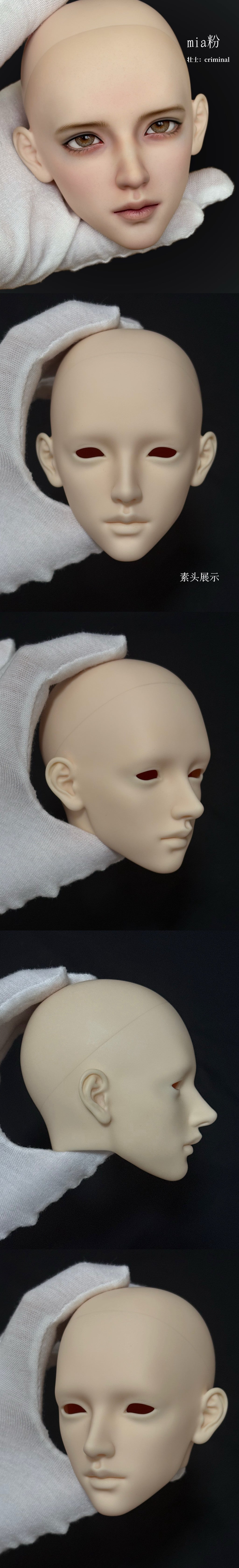 Criminal 75cm BJD head Wren