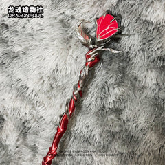 Sylus cos Silverwing Fiend 75cm 77cm BJD cane and hairpin代购