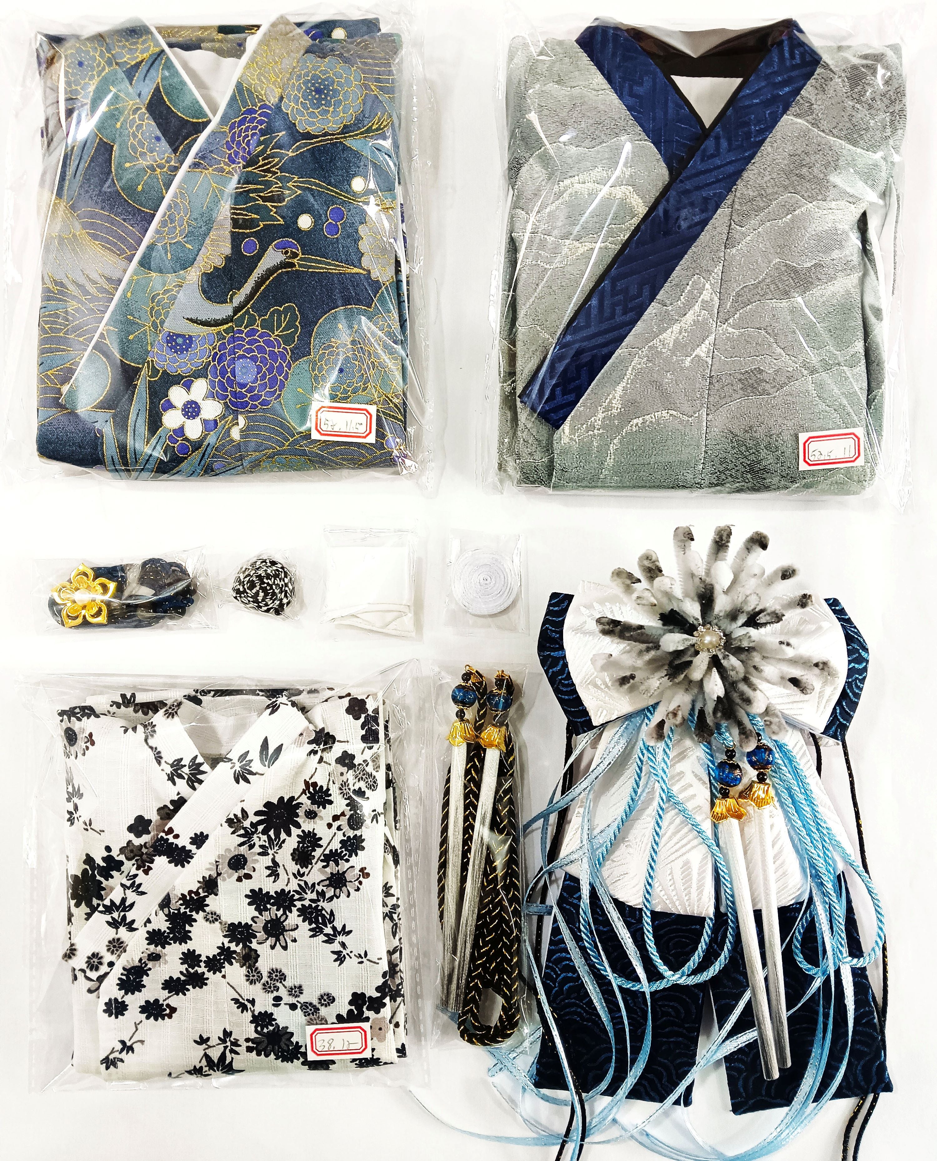 LanTingJiMeng 1/4 1/3 68cm-75cm uncles Kimono Moonlight Shadows and Water Songs BJD clothing