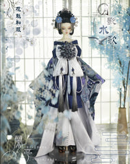 LanTingJiMeng 1/4 1/3 68cm-75cm uncles Kimono Moonlight Shadows and Water Songs BJD clothing