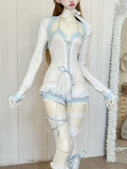 KeKe 1/4 AP 1/3 68cm Milky blue pantyhose set BJD outfits代购