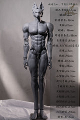 MiracleDoll 55cm 78cm 85cm BJD head nude doll SongQue & Mr. Dog