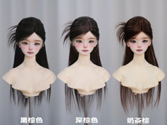 Awen 1/3 1/4 1/6 Shuttlecock BJD wigs Russia Mohair代购