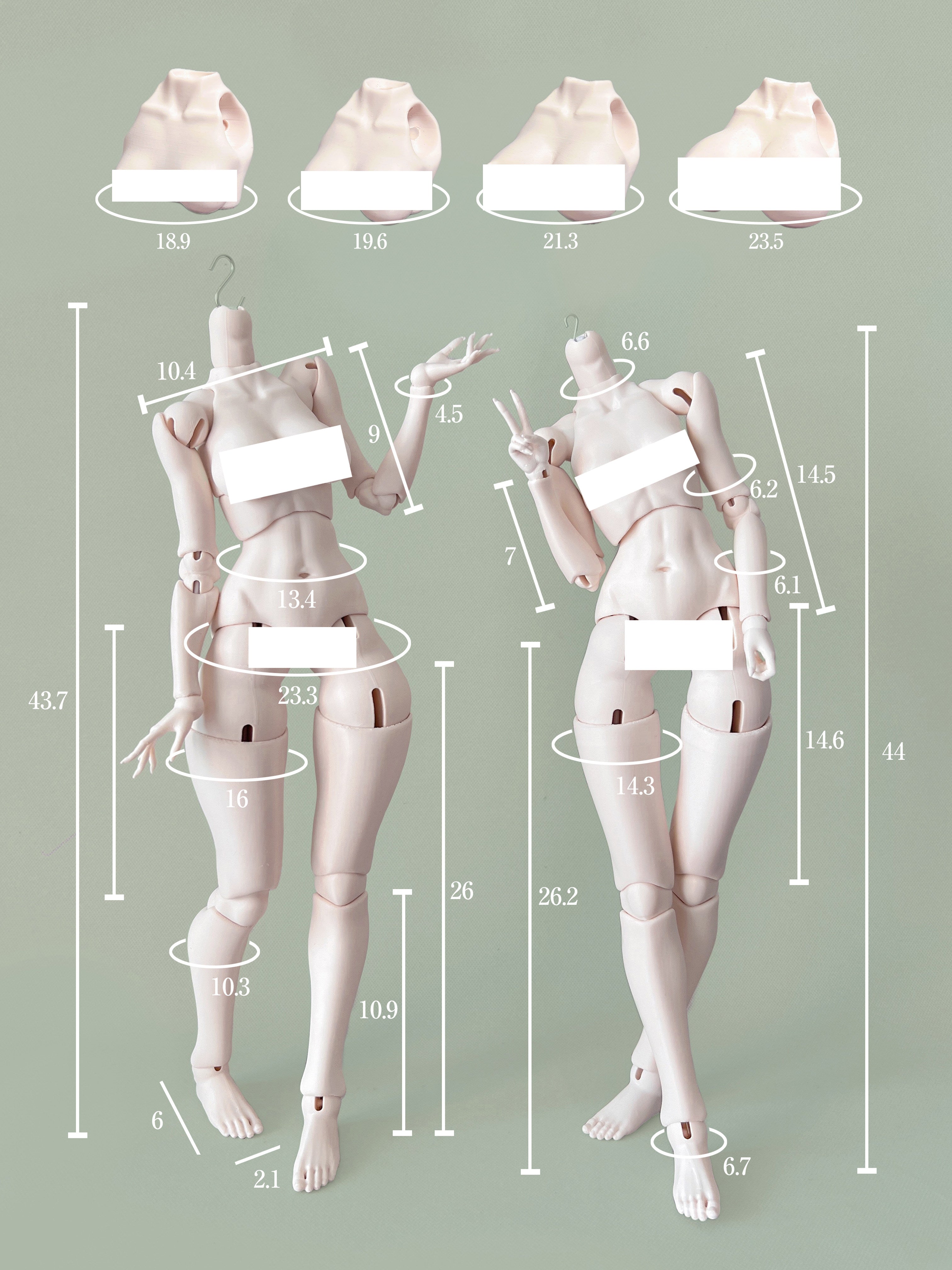 CocoonDoll 1/4 FuYu BJD body