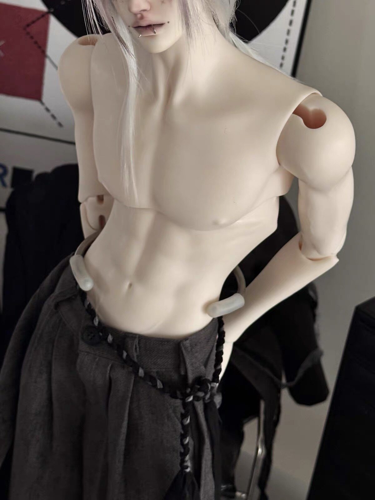 FMD 75cm thin muscle bjd body male