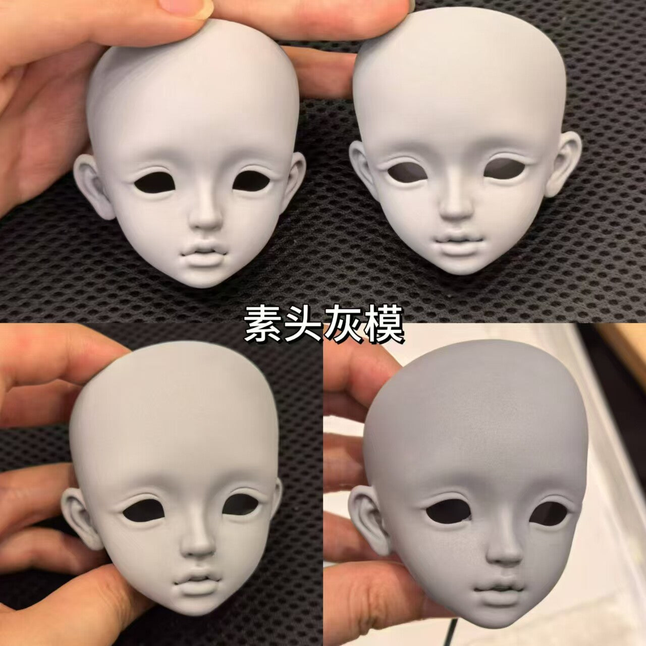 LaLunaDoll 1/4 BJD head Shirley & Molly