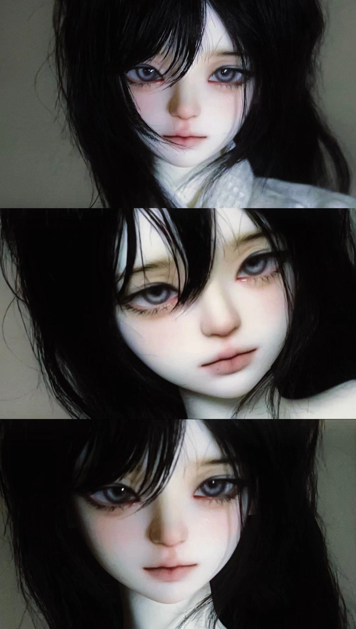 GuangYin 1/4 BJD head Nuri & Nox
