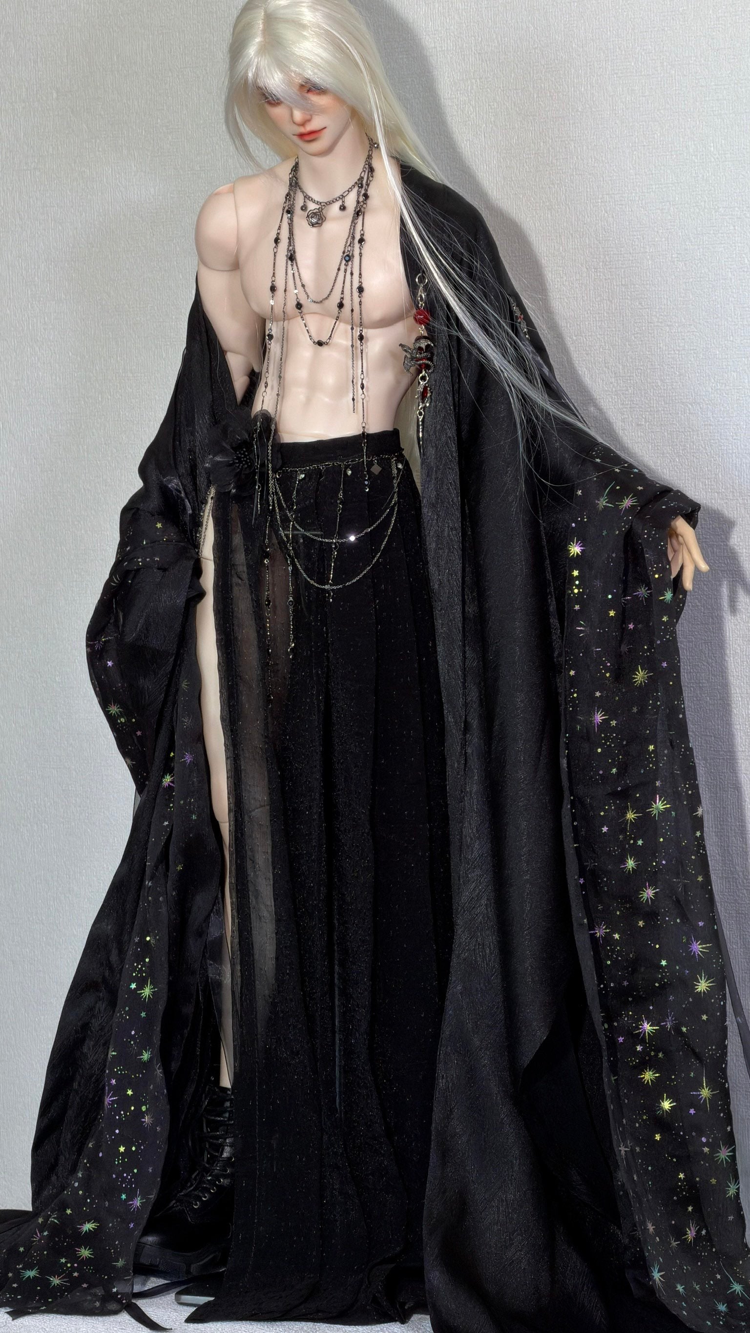 YaYa 75cm BJD outfits black and white仅代购