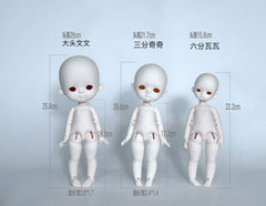 Box small 1/6 bjd resin body---Mini Hetao body