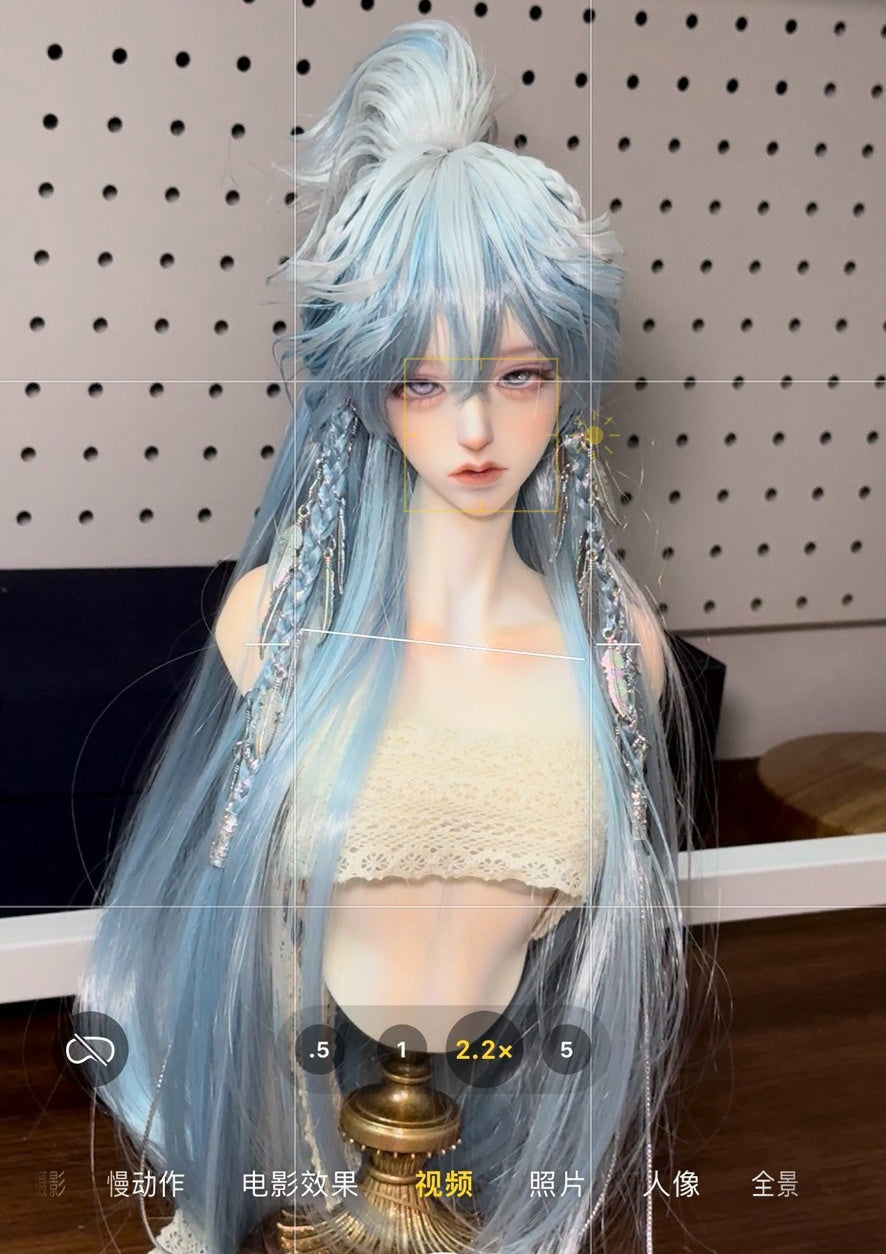 Night Rain 1/3 uncle blue long BJD wig代购