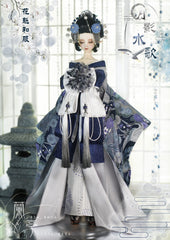 LanTingJiMeng 1/4 1/3 68cm-75cm uncles Kimono Moonlight Shadows and Water Songs BJD clothing
