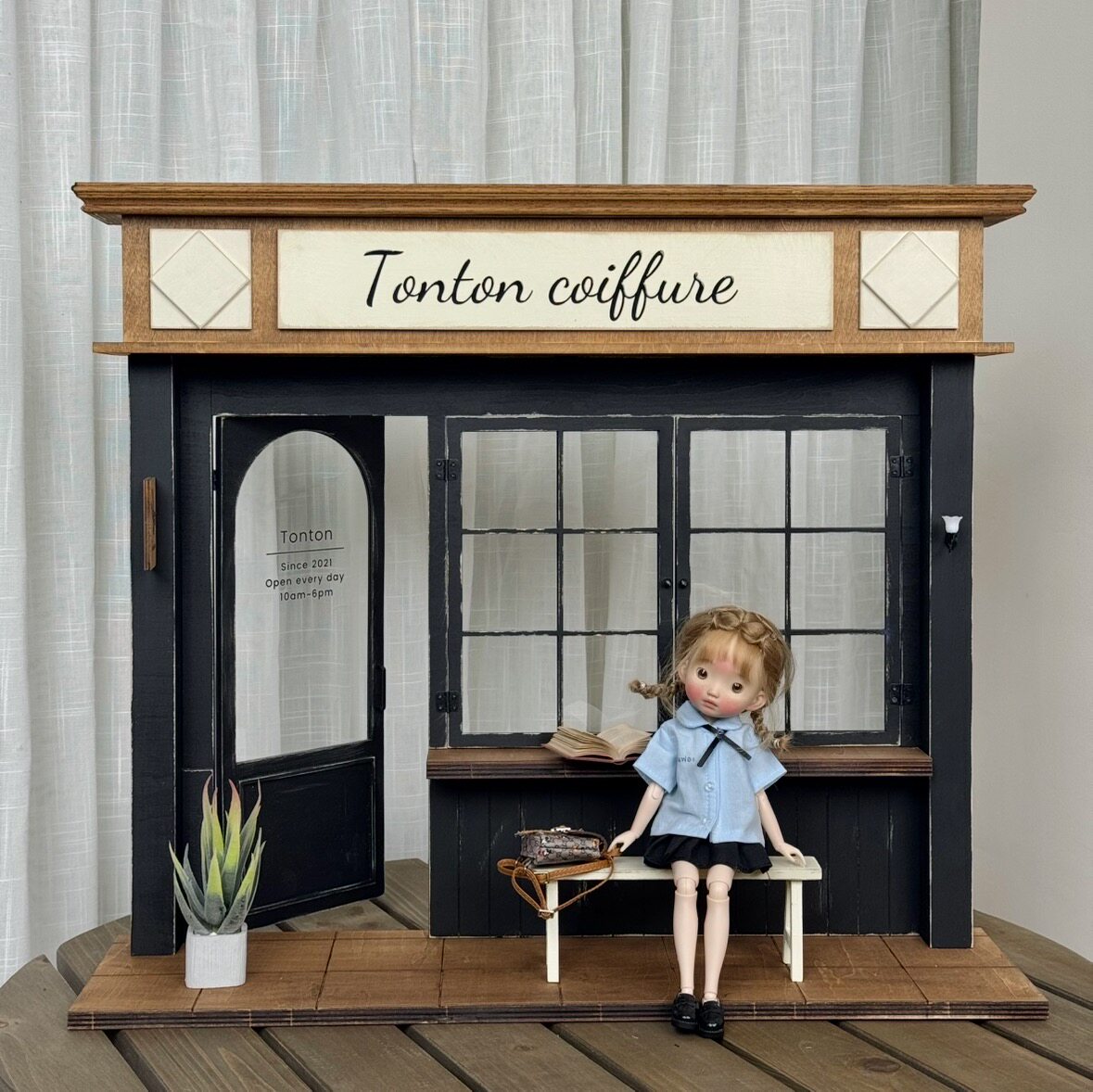Miniature Dollhouse 1/3 1/4 1/6 1/12 Retro Coffee Shop DIY