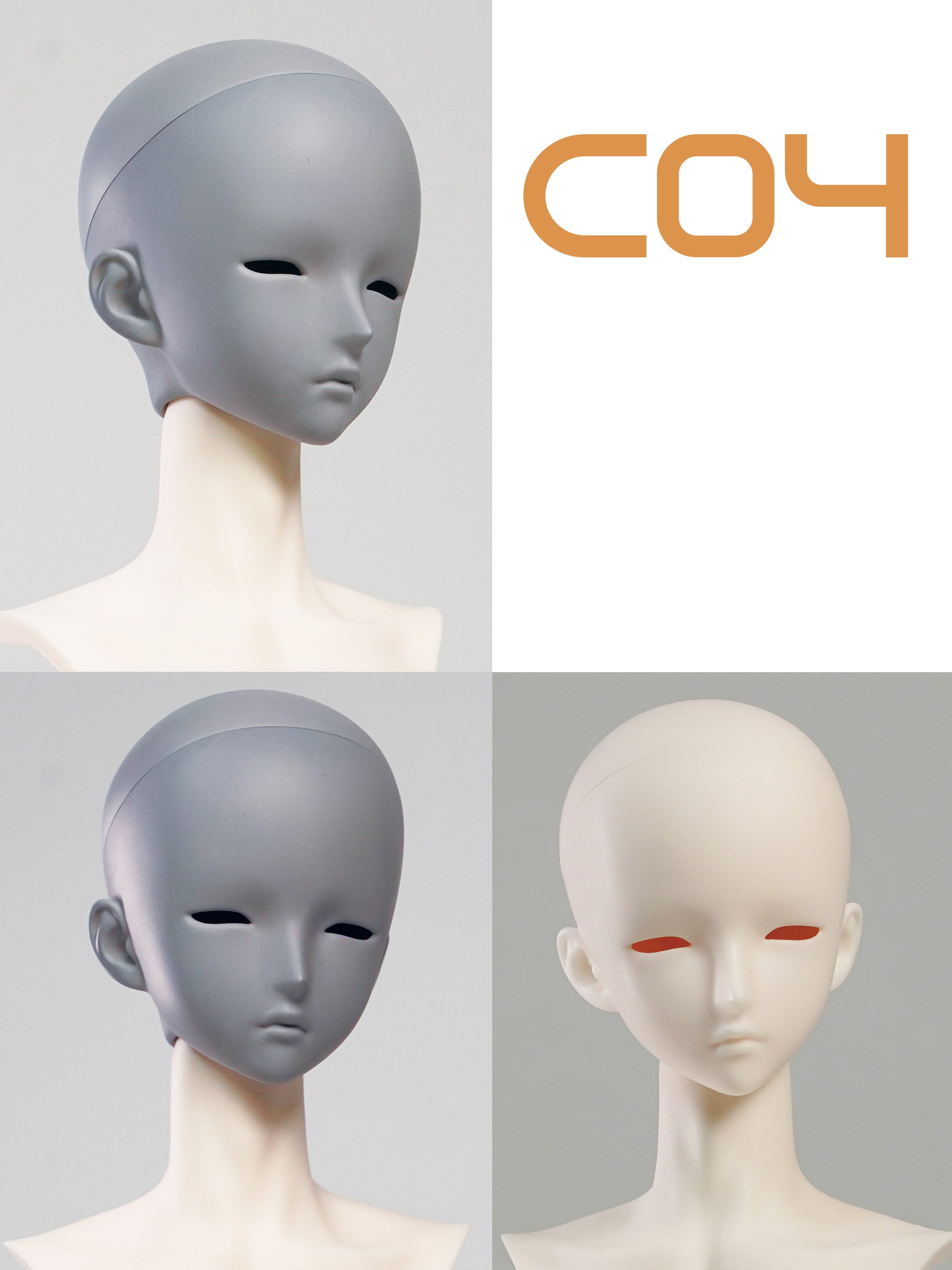 Rabbit 1/4 BJD Head C04