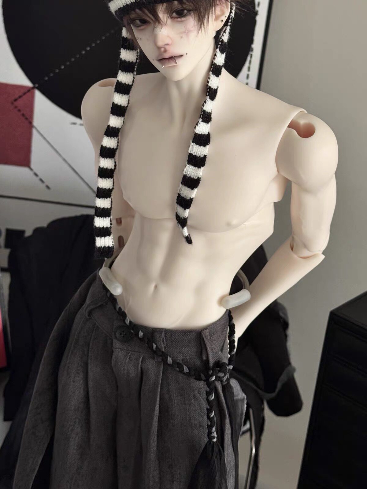 FMD 75cm thin muscle bjd body male