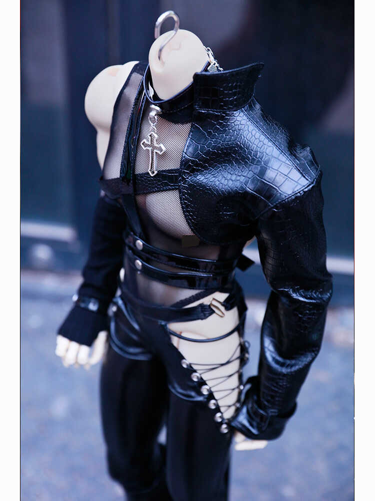 Q&C 1/4 70cm 75cm Leather set BJD outfits