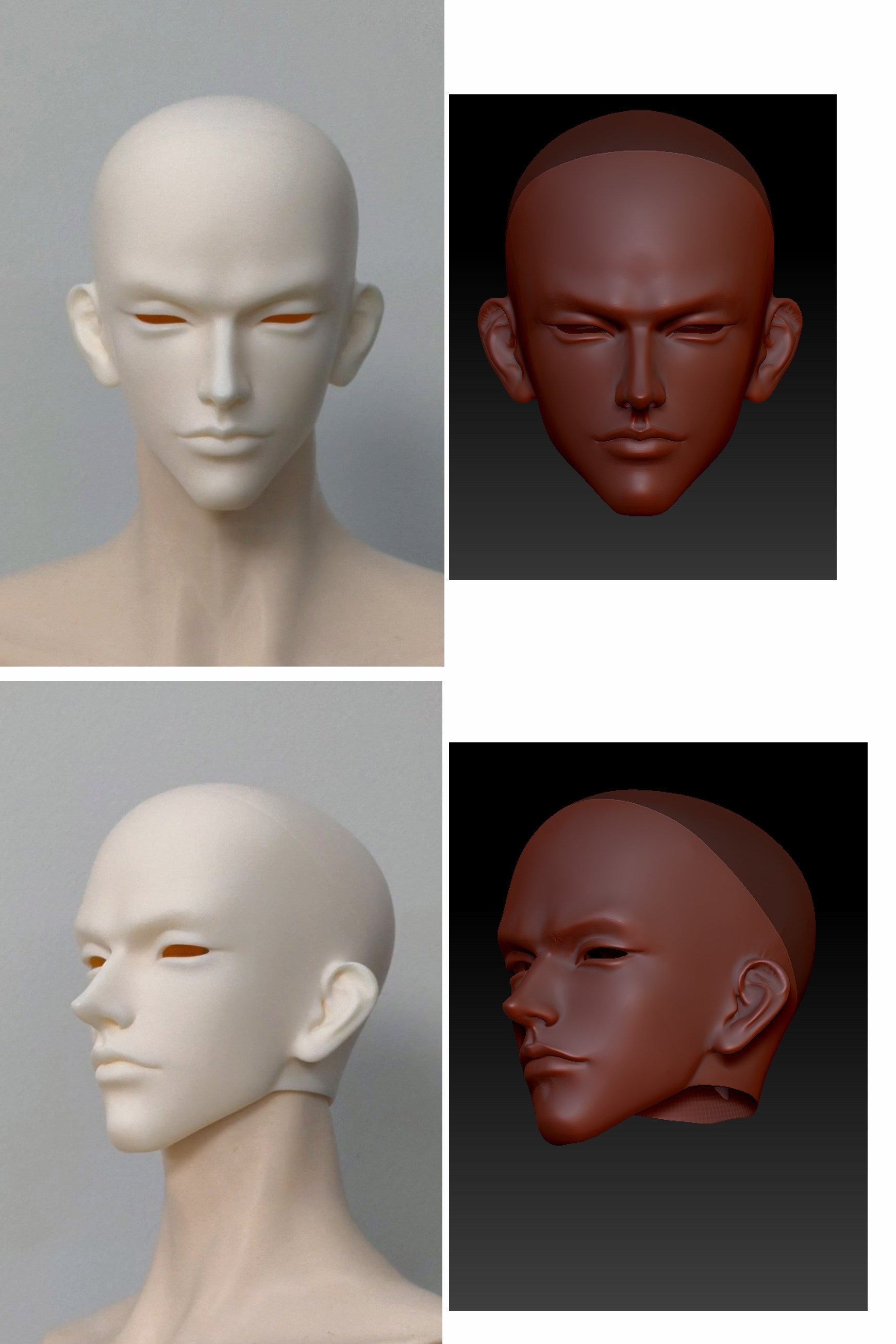INAZUMA 75cm BJD head Cos Hisoka