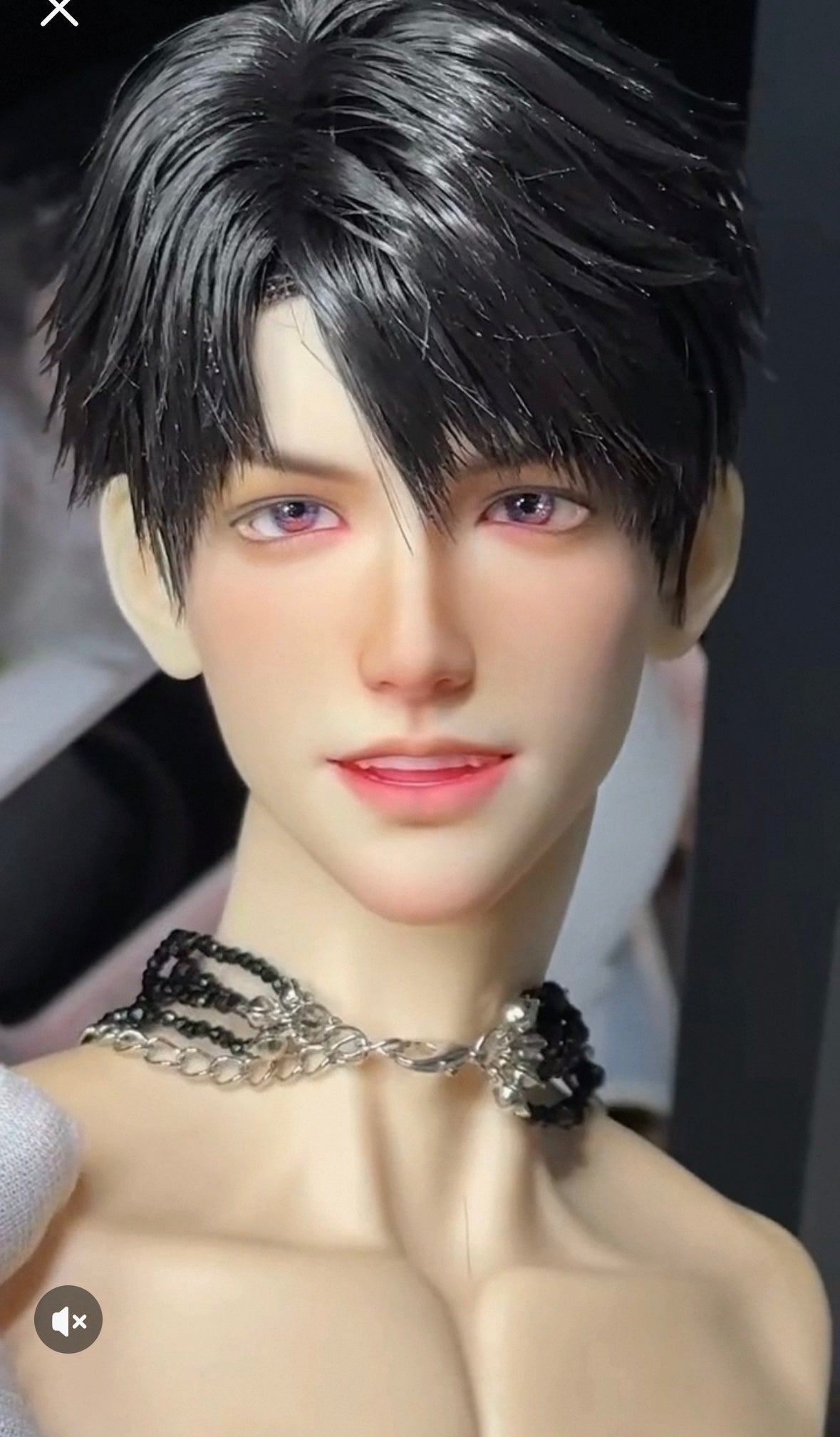 LADS 75cm Caleb head with faceup normal skin
