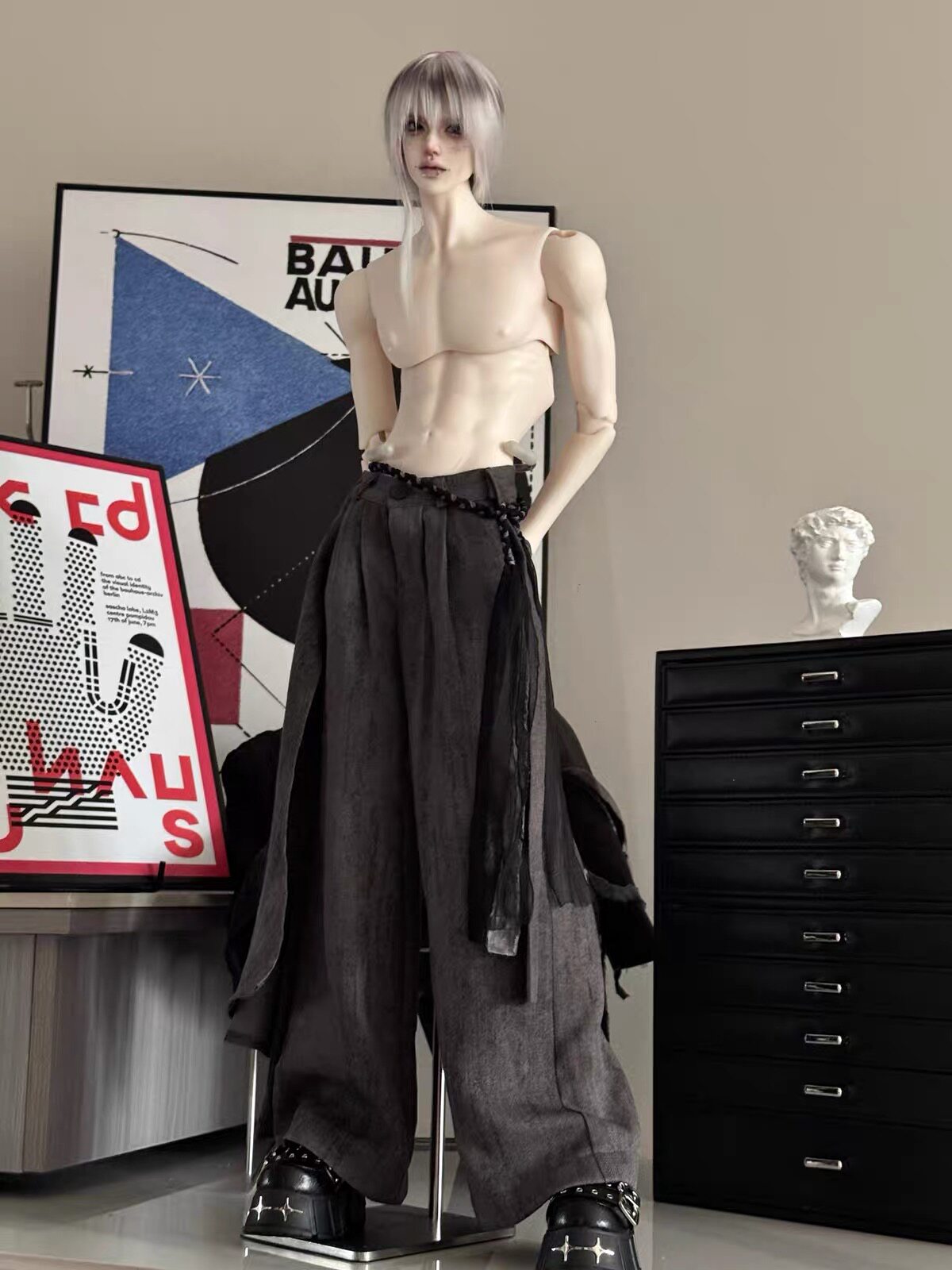 FMD 75cm thin muscle bjd body male