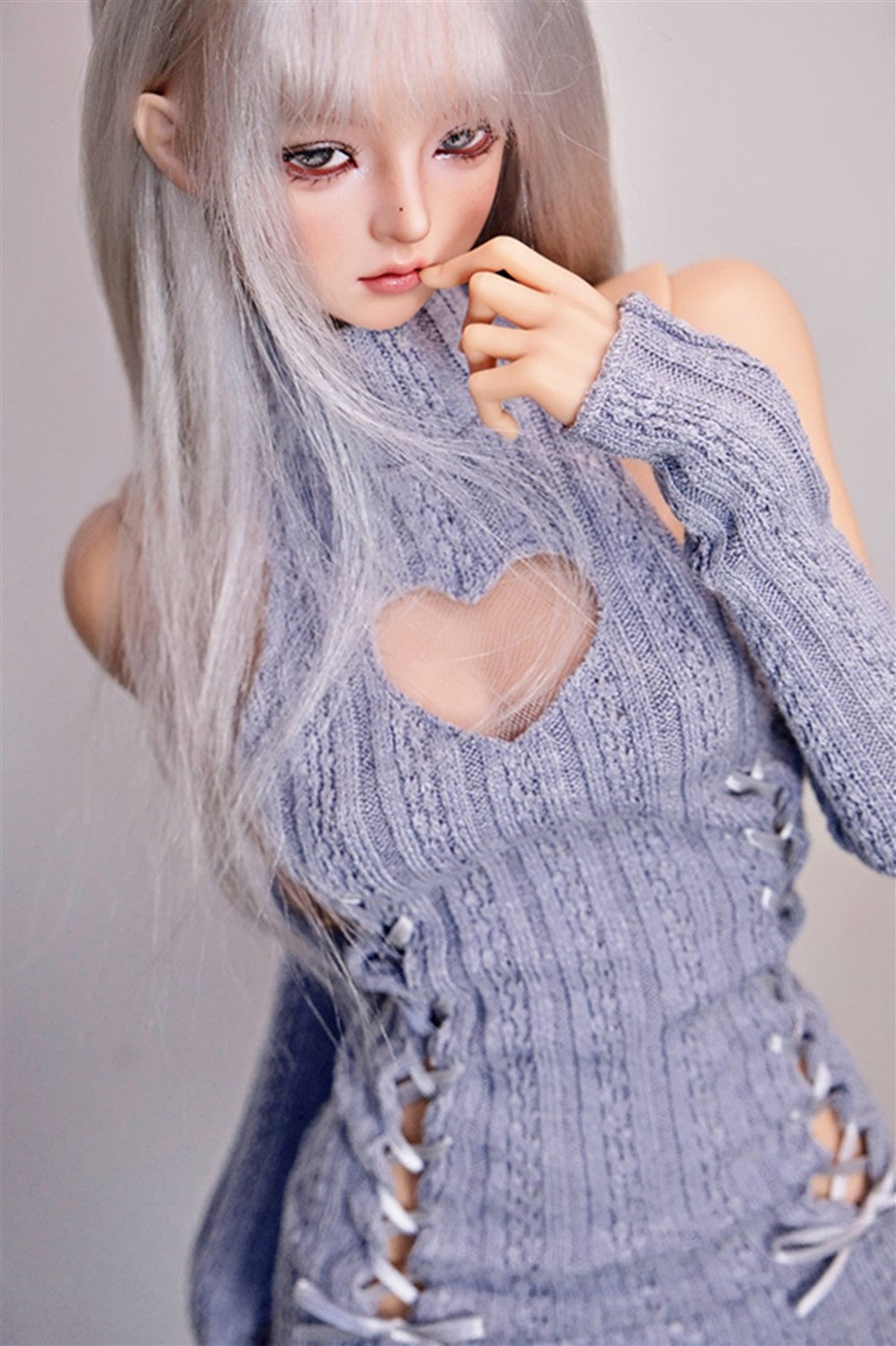 FeiNiaoJi 1/6 1/4 1/3 uncles Heart-patterned knit dress BJD outfits