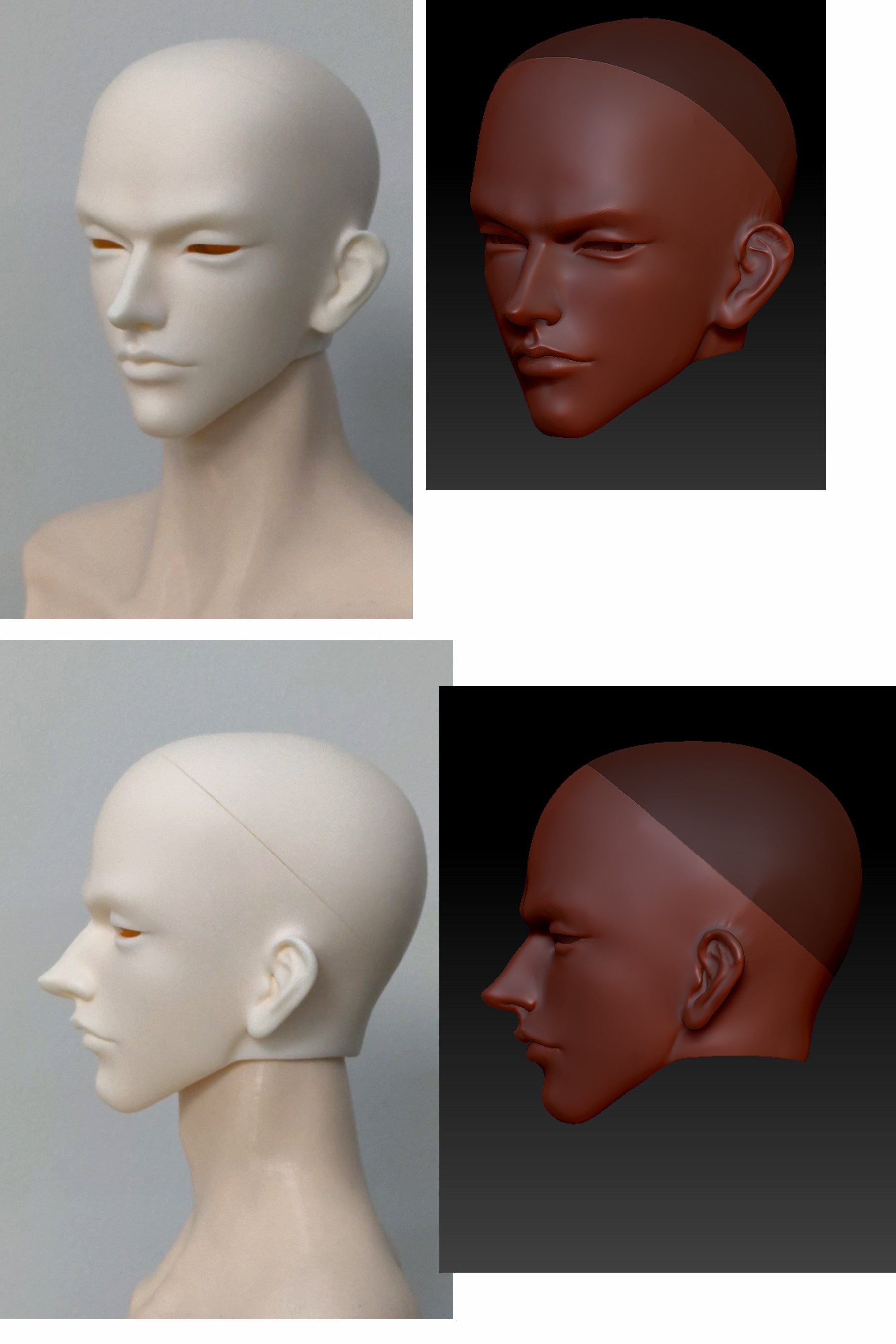 INAZUMA 75cm BJD head Cos Hisoka