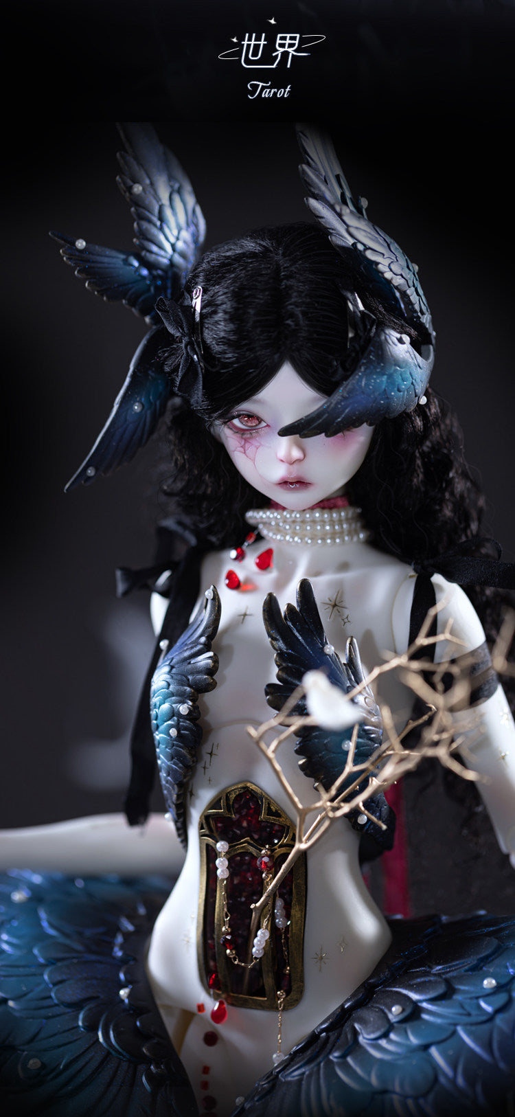 DollZone 1/4 BJD nude doll full set Tarot