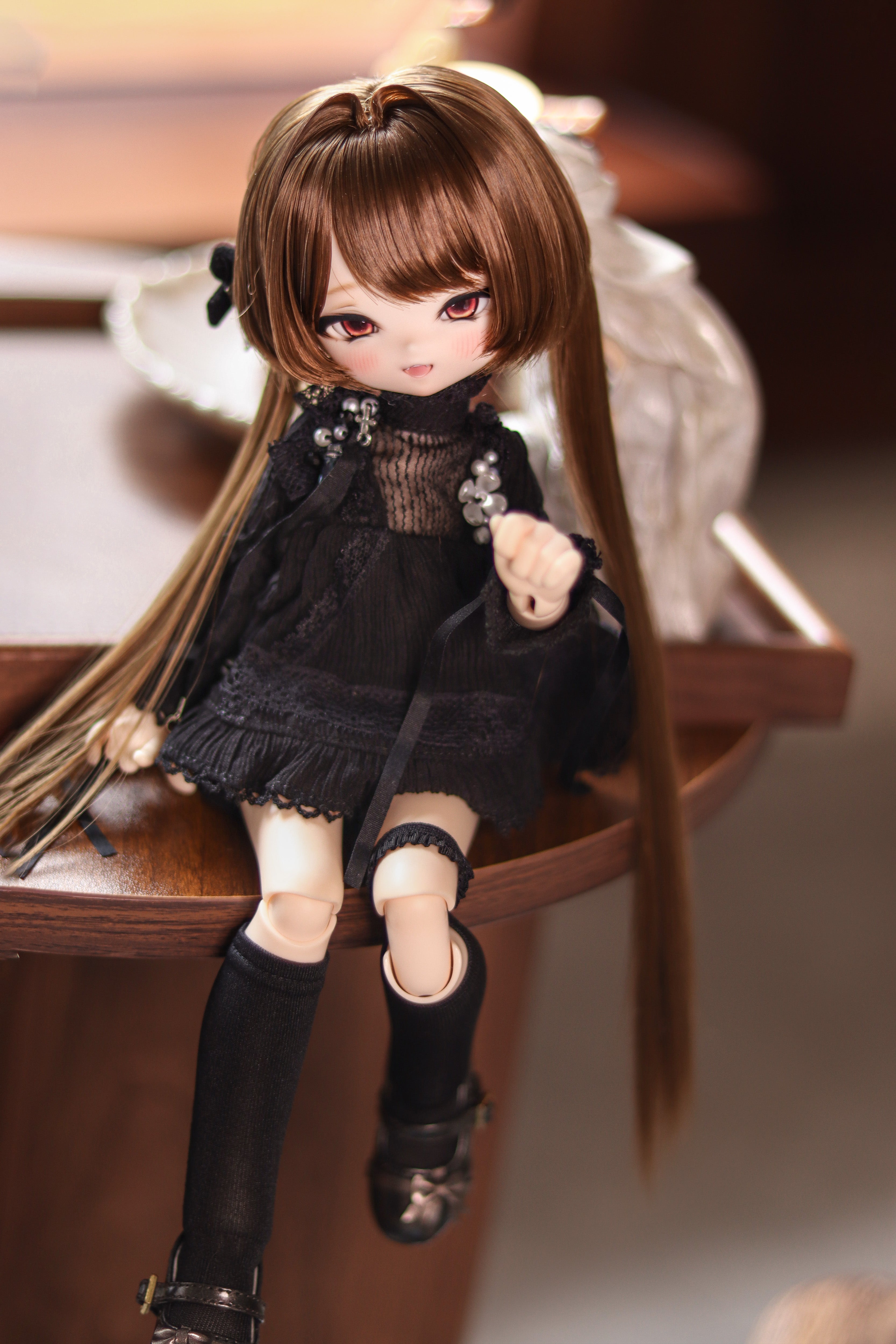 MiMi 1/4 BJD Head Chestnut & Croissant