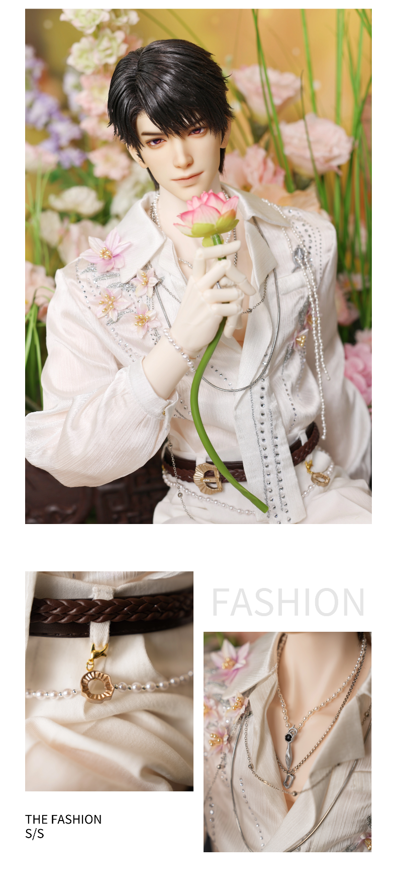 Caleb Cos 75cm BJD Cloud Bird Holding Flowers outfit代购