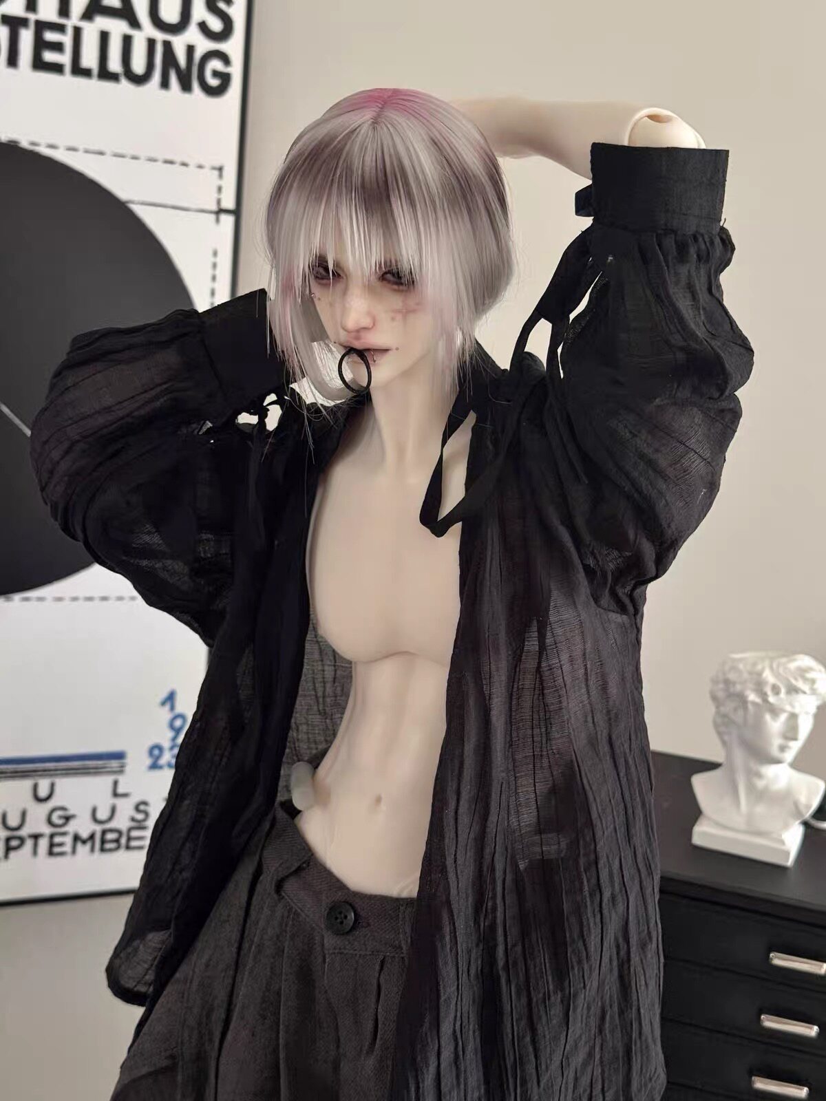 FMD 75cm thin muscle bjd body male