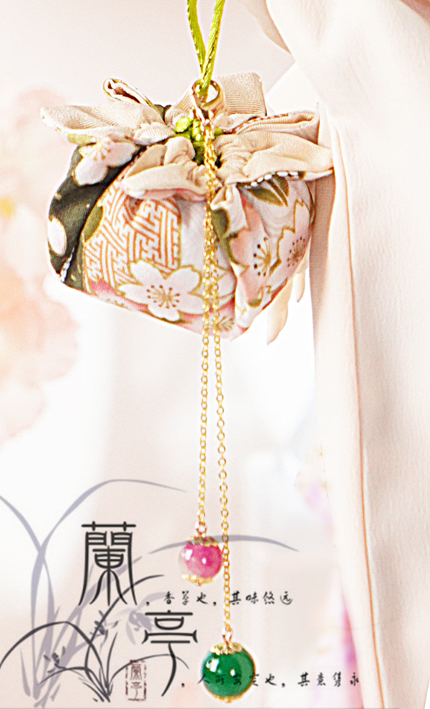 LanTingJiMeng 1/4 1/3 68cm-75cm uncles Kimono Cherry Blossom BJD clothing
