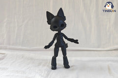 Tinguin 1/12 Cat BJD Body black color