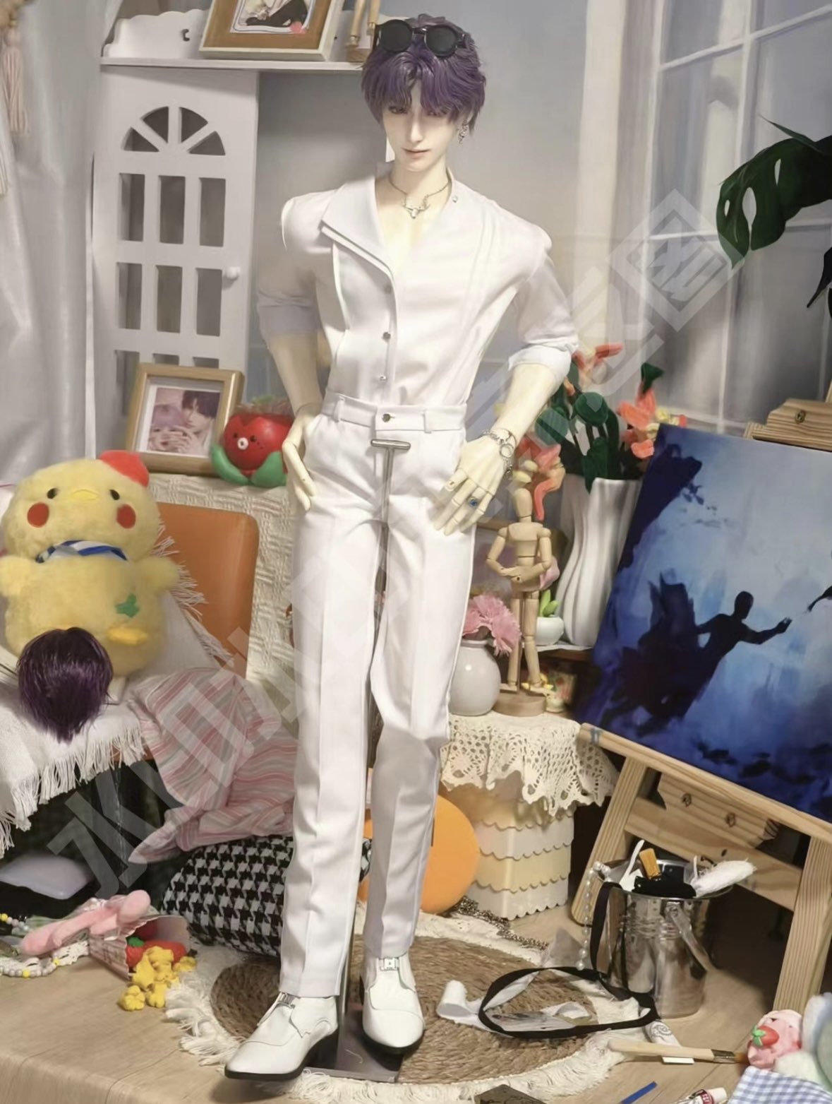 Rafayel Cos 75cm clothing white Set BJD outfits代购
