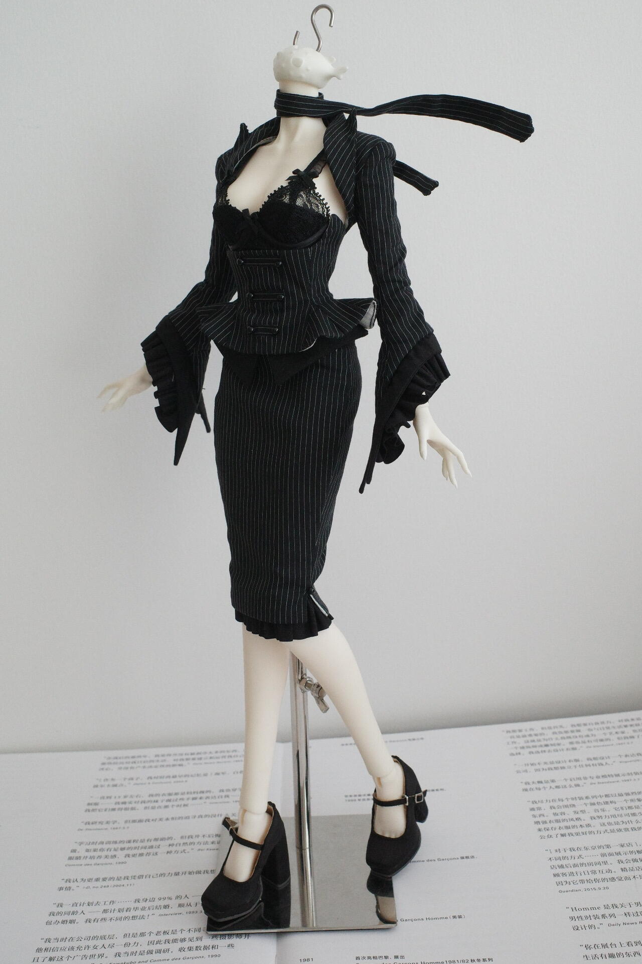 WuWu 1/4 BJD outfits Striped matching set代购