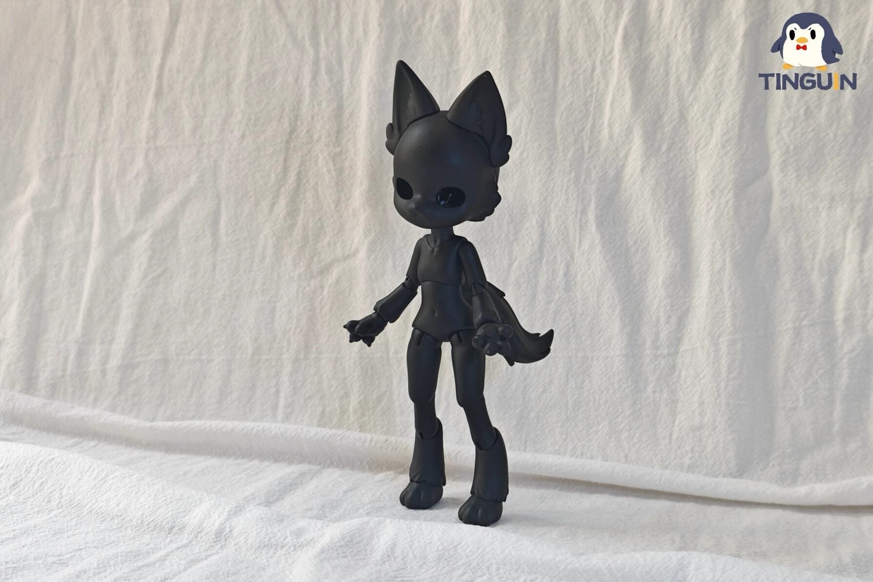Tinguin 1/12 Cat BJD Body black color