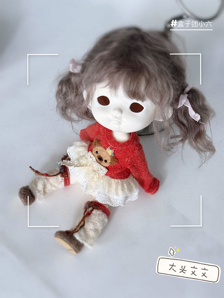Box small 1/6 bjd resin body---Mini Hetao body